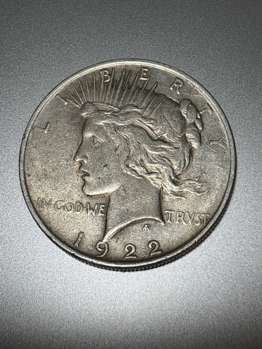 1922 Liberty Peace One Dollar 90% Silver Coin
